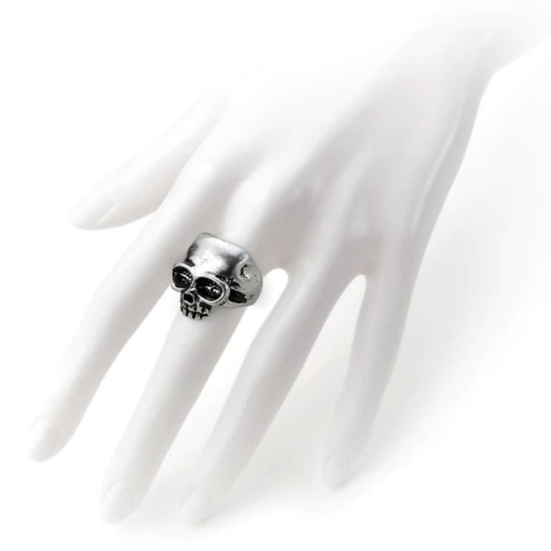 Death Skull Pewter Ring by Alchemy Gothic