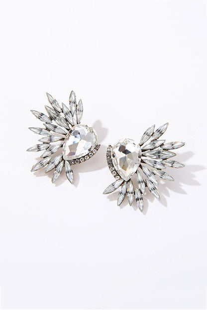 Rhinestone Wing Shape Earrings