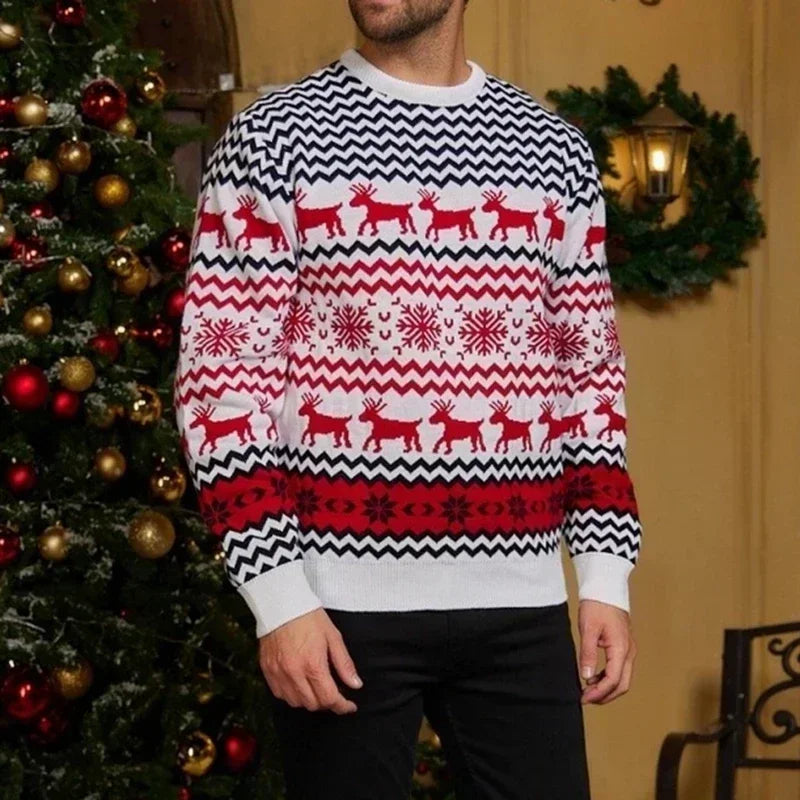 - Ugly Christmas Sweater - Cozy Knit Sweater in Scandinavian Style