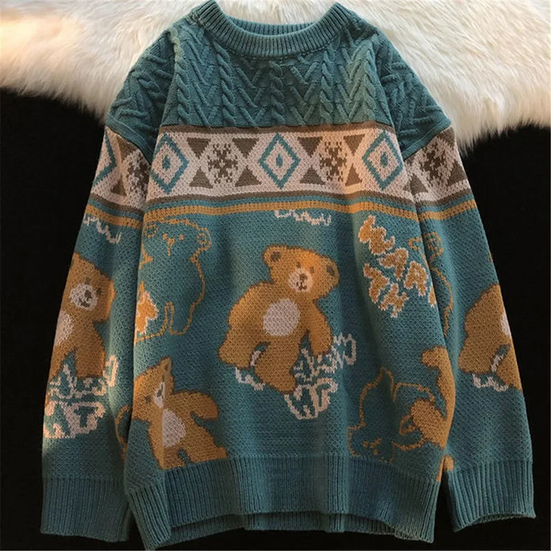 - Ugly Christmas Sweater - Cute Bear Sweater for Couples