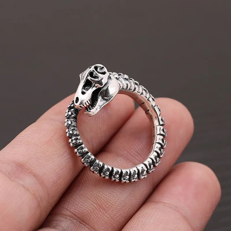 Sterling Silver T-rex Ring