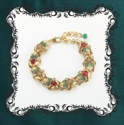 18k Gold Frog Plated Bracelet