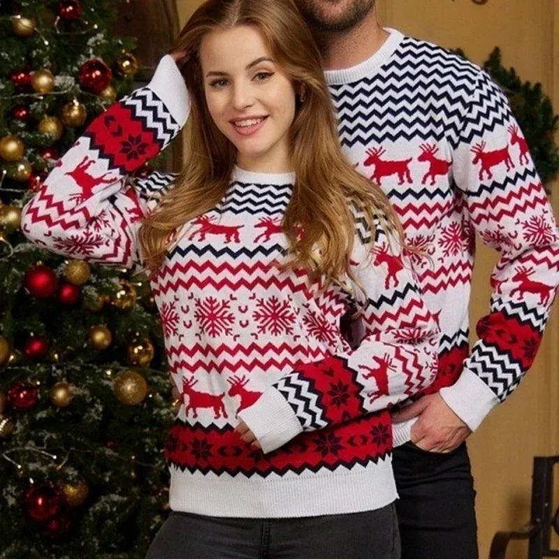 - Ugly Christmas Sweater - Cozy Knit Sweater in Scandinavian Style