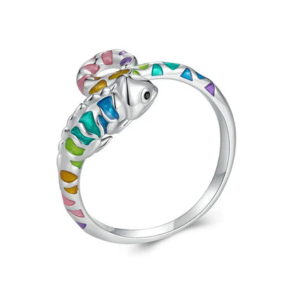 Sterling Silver Chameleon Ring