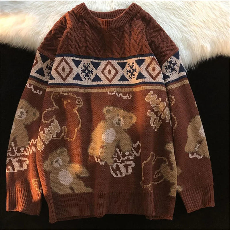 - Ugly Christmas Sweater - Cute Bear Sweater for Couples