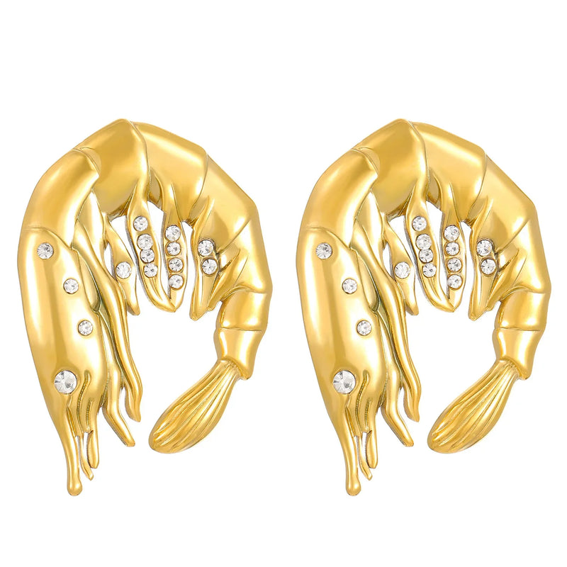 Stainless Steel Shrimp Earrings