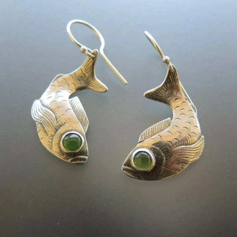 Silver Fish Earrings