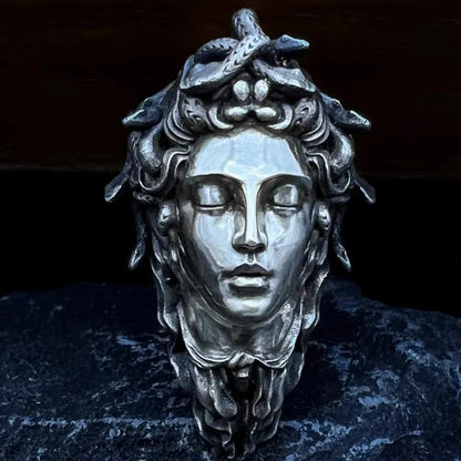 Handcrafted Sterling Silver Medusa Necklace