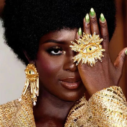 Statement Baroque Eye Ring