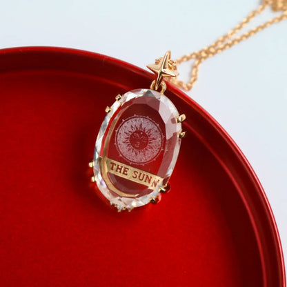 Celestial Tarot Card Necklace