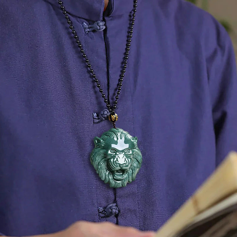 Jade Lion Head Necklace