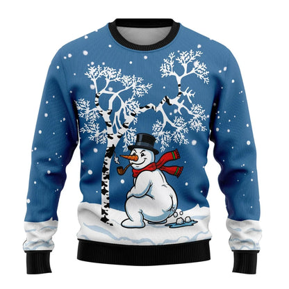 Schneemann Blau