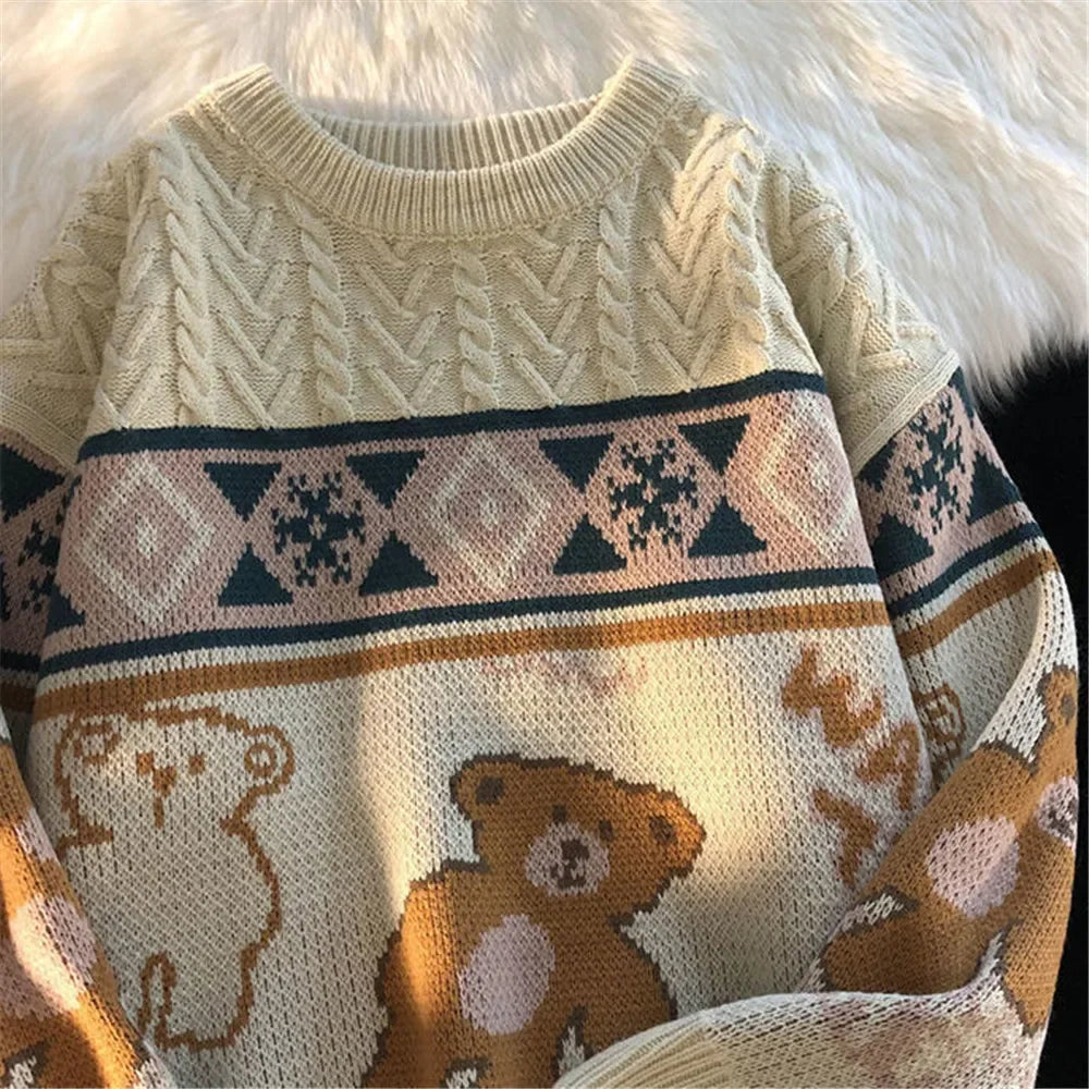 - Ugly Christmas Sweater - Cute Bear Sweater for Couples