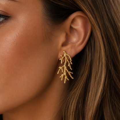 “cora” Gold Reef Earrings