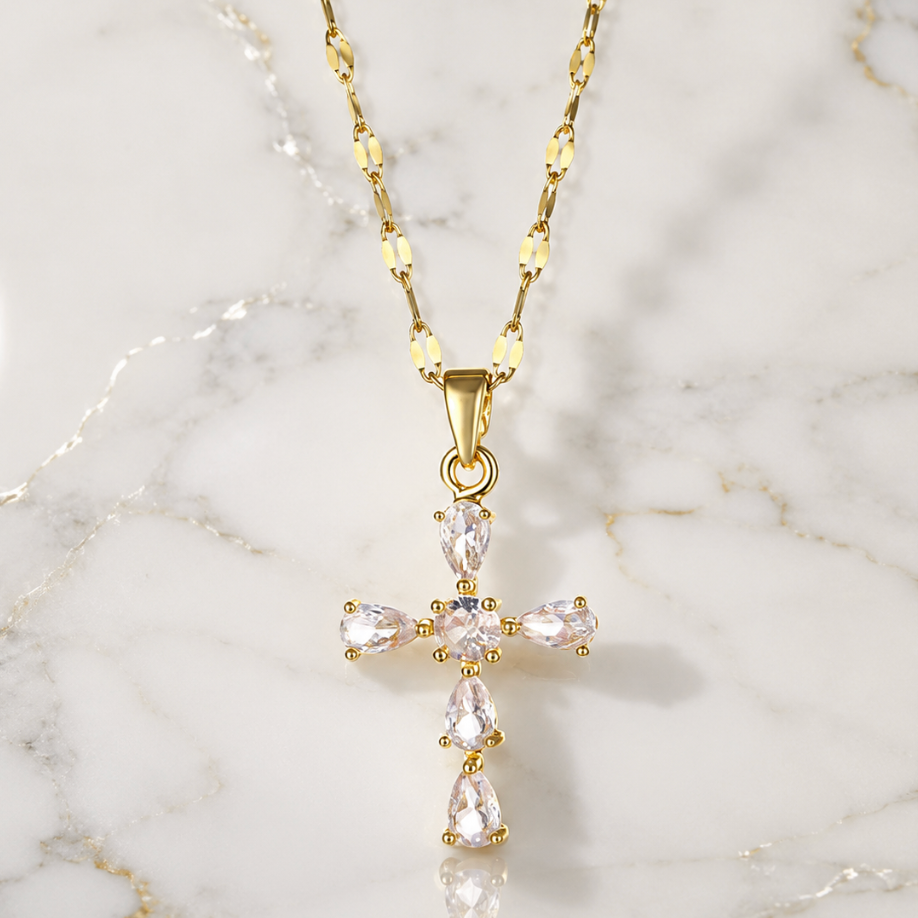 "hope" Cross Necklace