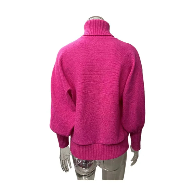 Festive Sweater for Women with Turtleneck