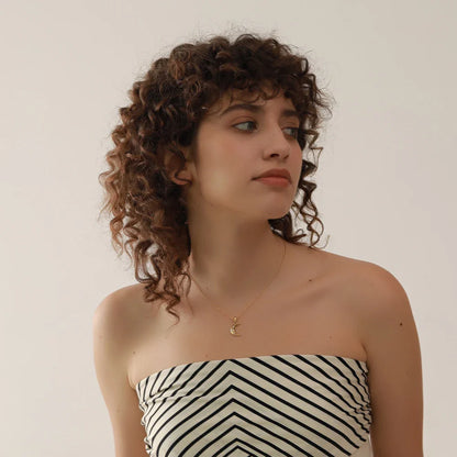 Crescent Moon & Star Necklace