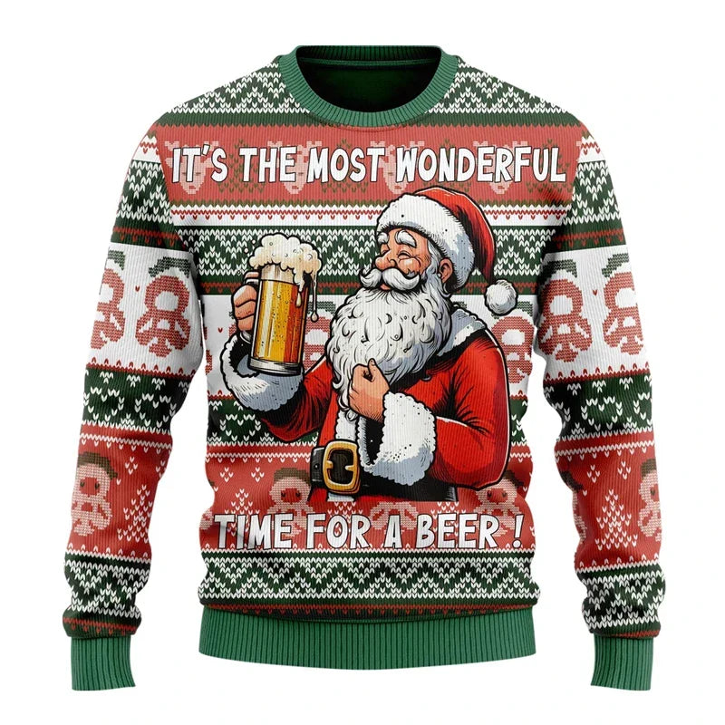 Karl Men's Fun Beer Christmas Sweater