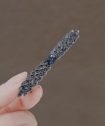 Stylish Black Alloy Zircon Ear of Wheat Hairpin
