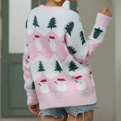 Trendy Christmas Sweater for Women with Pattern