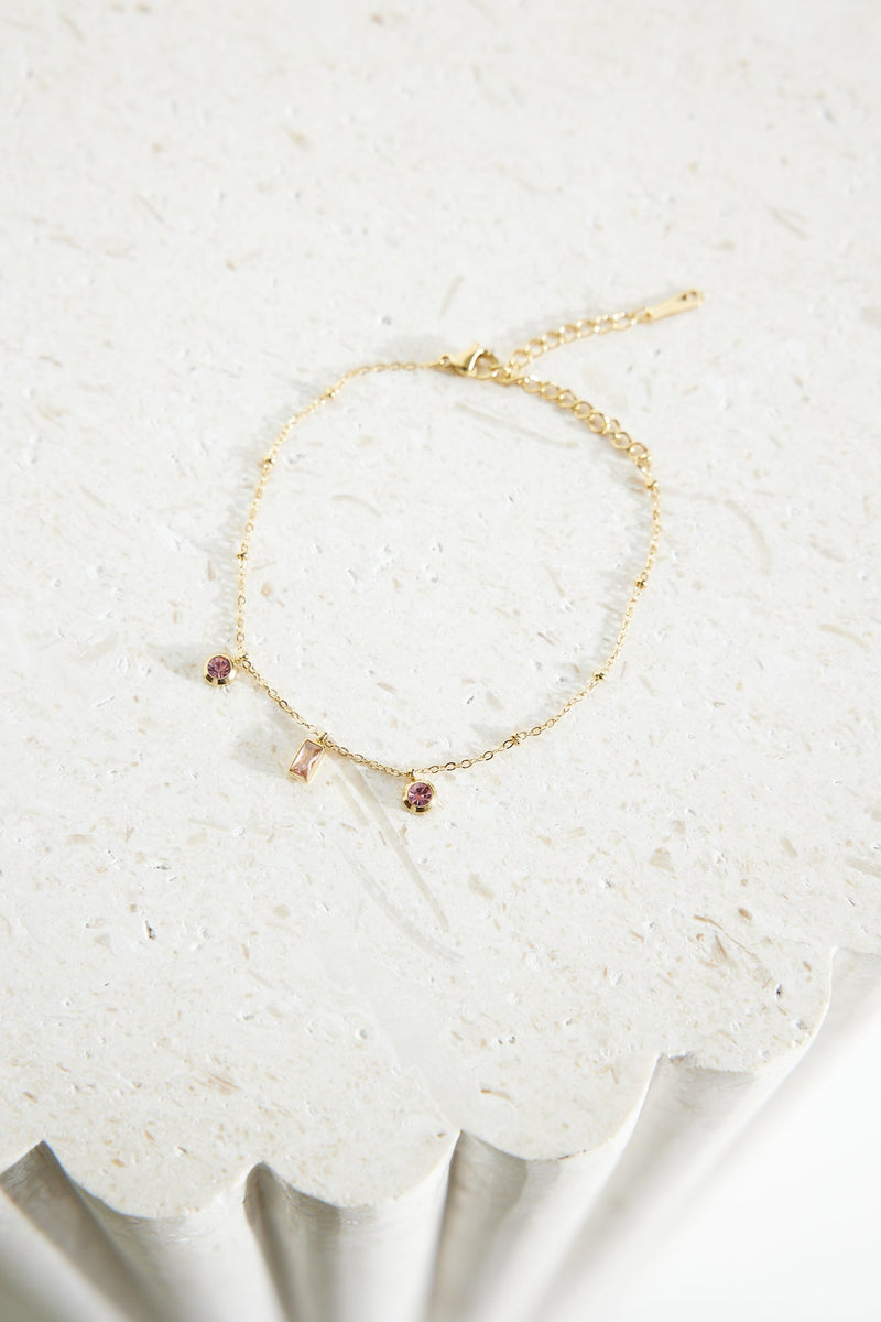 18k Gold Plated Gems for You Bracelet Gold