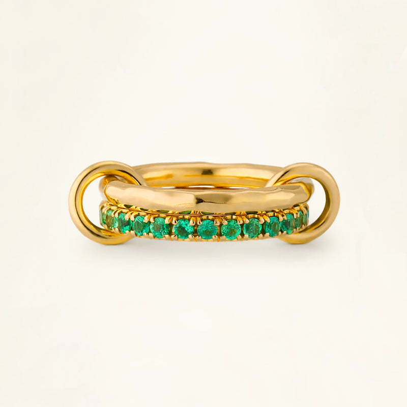 Viridian Stacked Diamond Ring