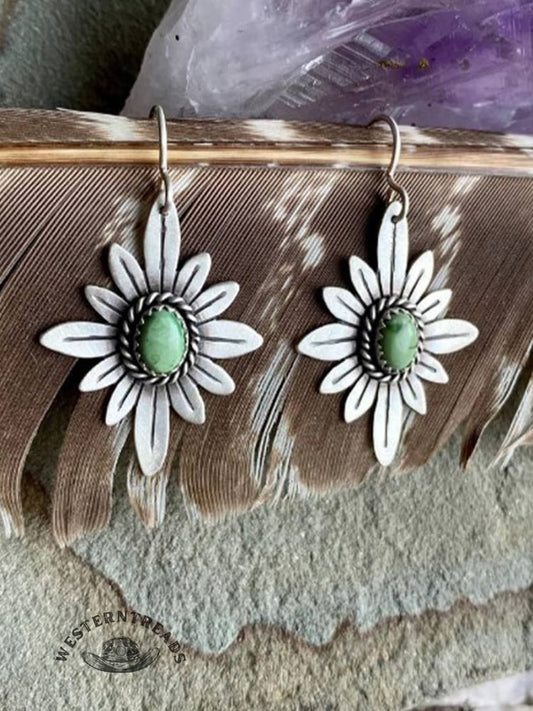 Retro Sunflower Earrings