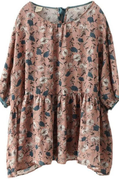 Chiffon Lace-up T-shirt