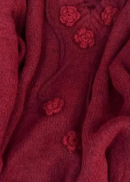 Mulberry V Neck Knit Sweater Tops Spring