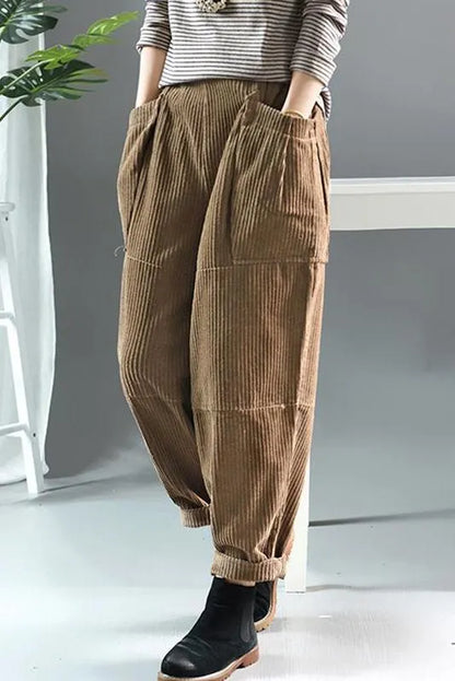 Limited Stock- Spring Retro Corduroy Pants