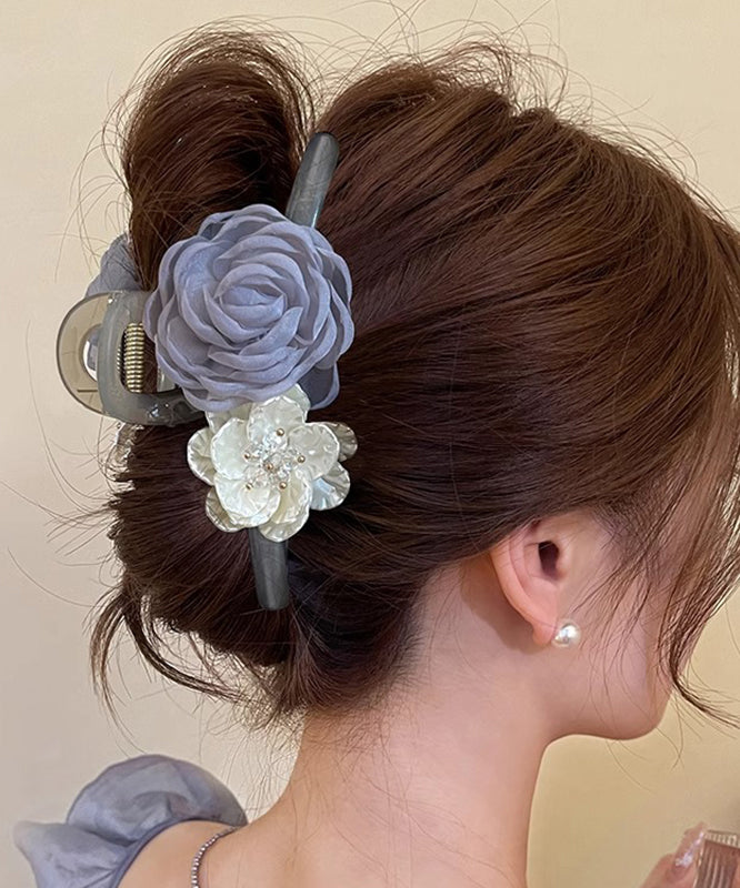 Grey Acrylic Tulle Hairpin