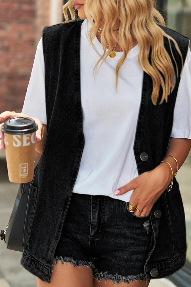 Button-down Denim Jacket