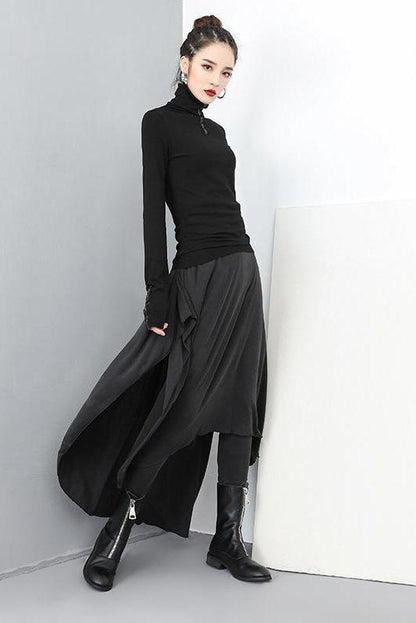 Limited Stock- Gothic Fake Two Piece Skirt Pants