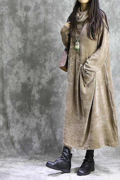 High Neck Maxi Dresses Spring Clothes