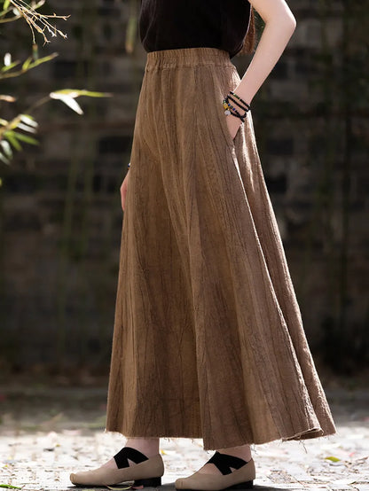 Summer Linen A-shape Skirt