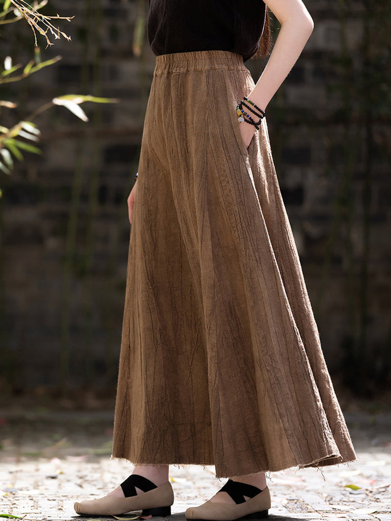 Summer Linen A-shape Skirt