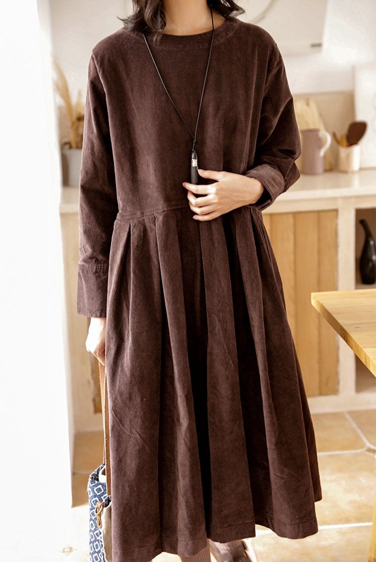 Corduroy a Line Dresses