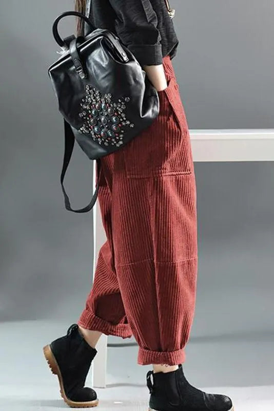 Limited Stock- Spring Retro Corduroy Pants