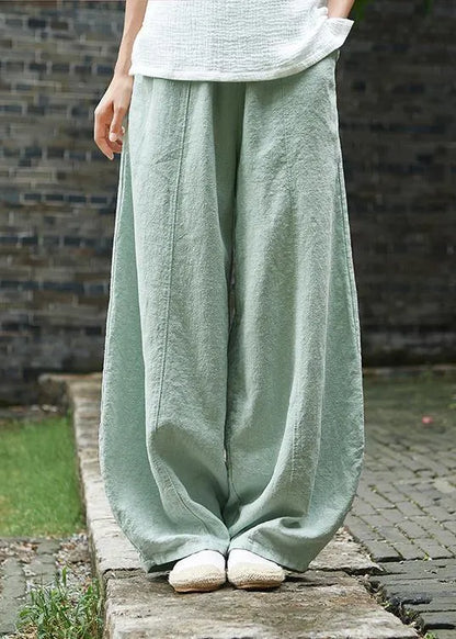 Cotton and Linen Chinese Style Ramie Wild Pants Yoga Pants