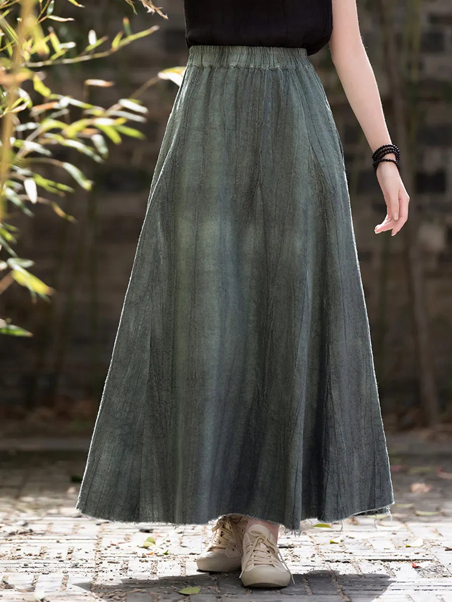 Summer Linen A-shape Skirt