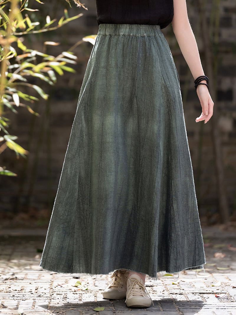 Summer Linen A-shape Skirt