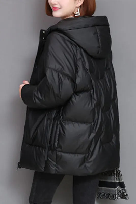 Winter Hooded Down Jacket Mid-length Padded Jacket