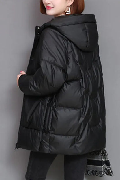 Winter Hooded Down Jacket Mid-length Padded Jacket