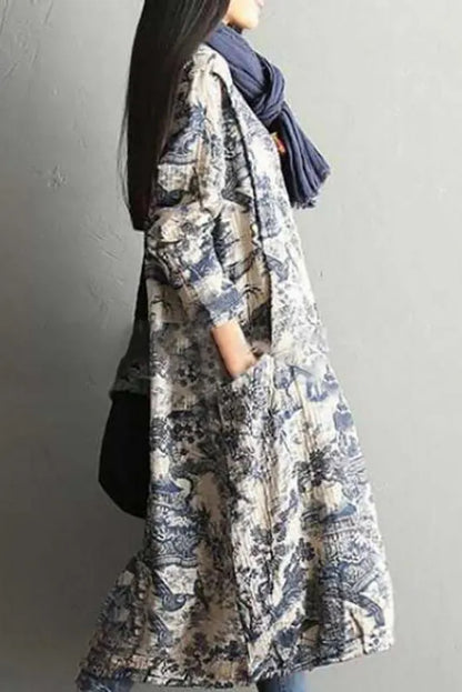 Limited Stock- Printing Cotton Dress Robe