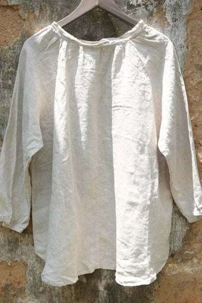 Limited Stock- Embroidery Long Sleeves Autumn Loose T-shirt