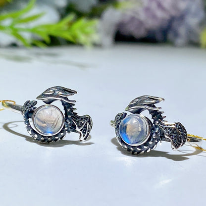Adjustable Amethyst Crystal Healing Ring for