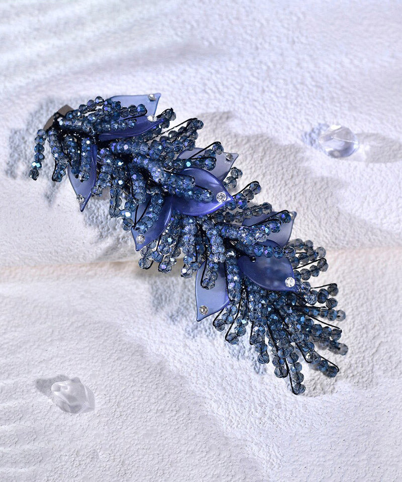 Novelty Royal Blue Alloy Crystal Zircon Hairpin