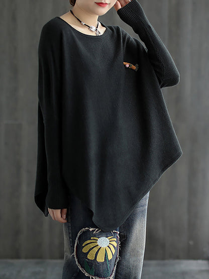 Irregular Hem Loose Sweater