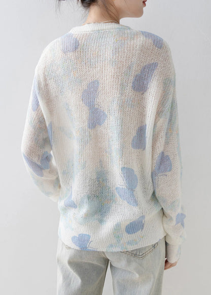 New Stylish O Neck Sequins Knit Top Spring