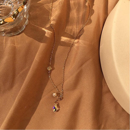 Austrian Crystal Pearl Necklace